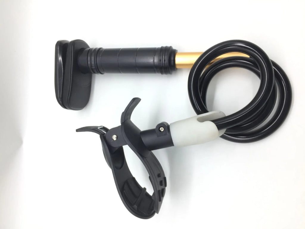 95cm aluminium alloy ventilator hose bracket in black or white for bedside medical equipment mounting