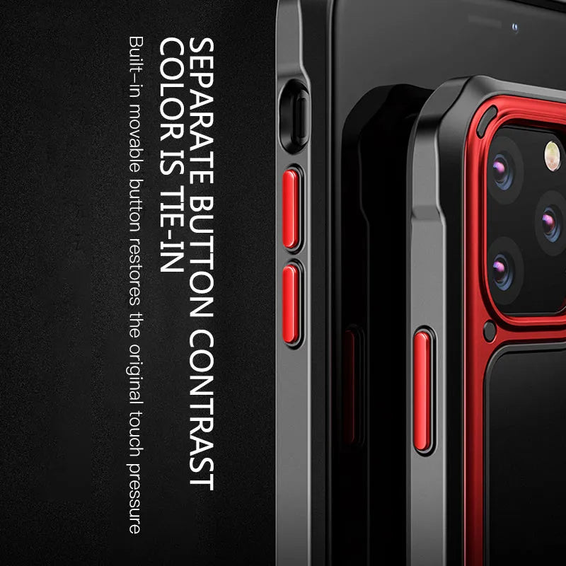 Silicone transparent mobile phone case for iPhone 11 showing transparent back with colour options