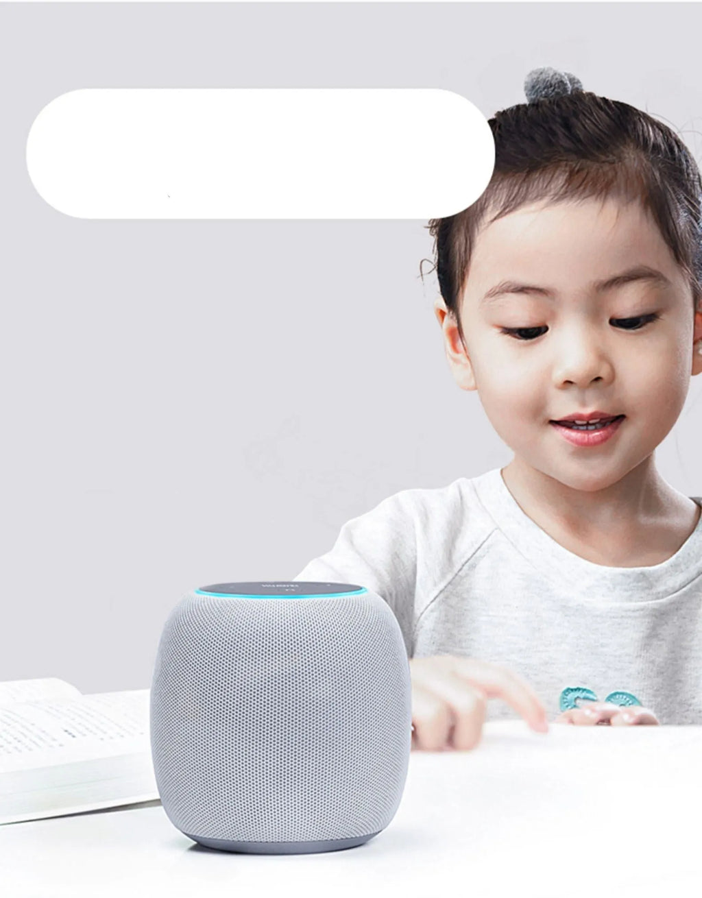 220VUS model artificial intelligence mini speaker with voice control functionality