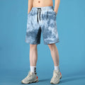 Men's quick-drying polyester seaside shorts in straight leg design available in multiple colours