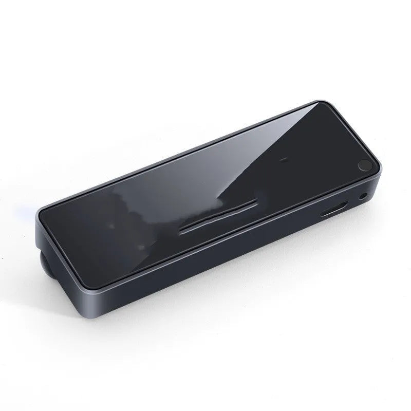 Black car air vent aromatherapy light with LED illumination and fragrance stick inserted