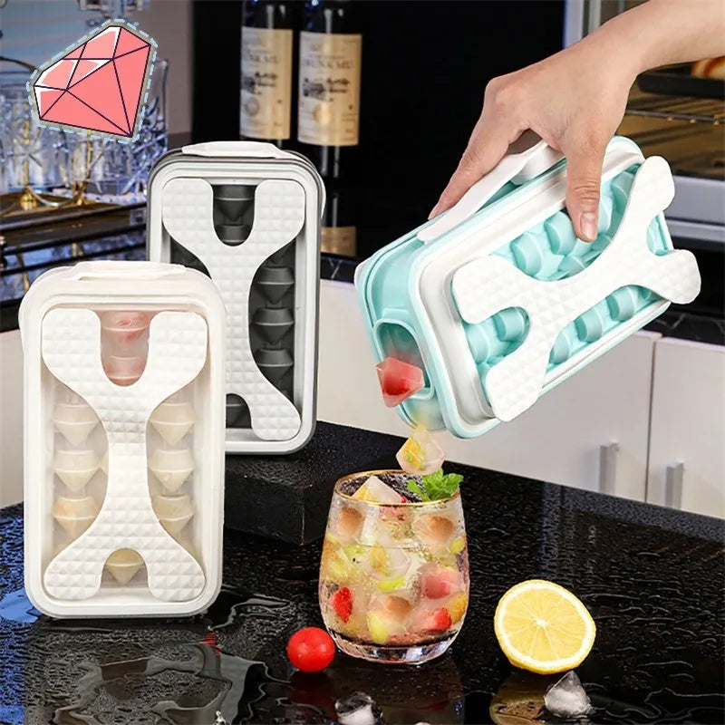 Silicone ice ball mould water bottle showing 2-in-1 design with modern minimalist style
