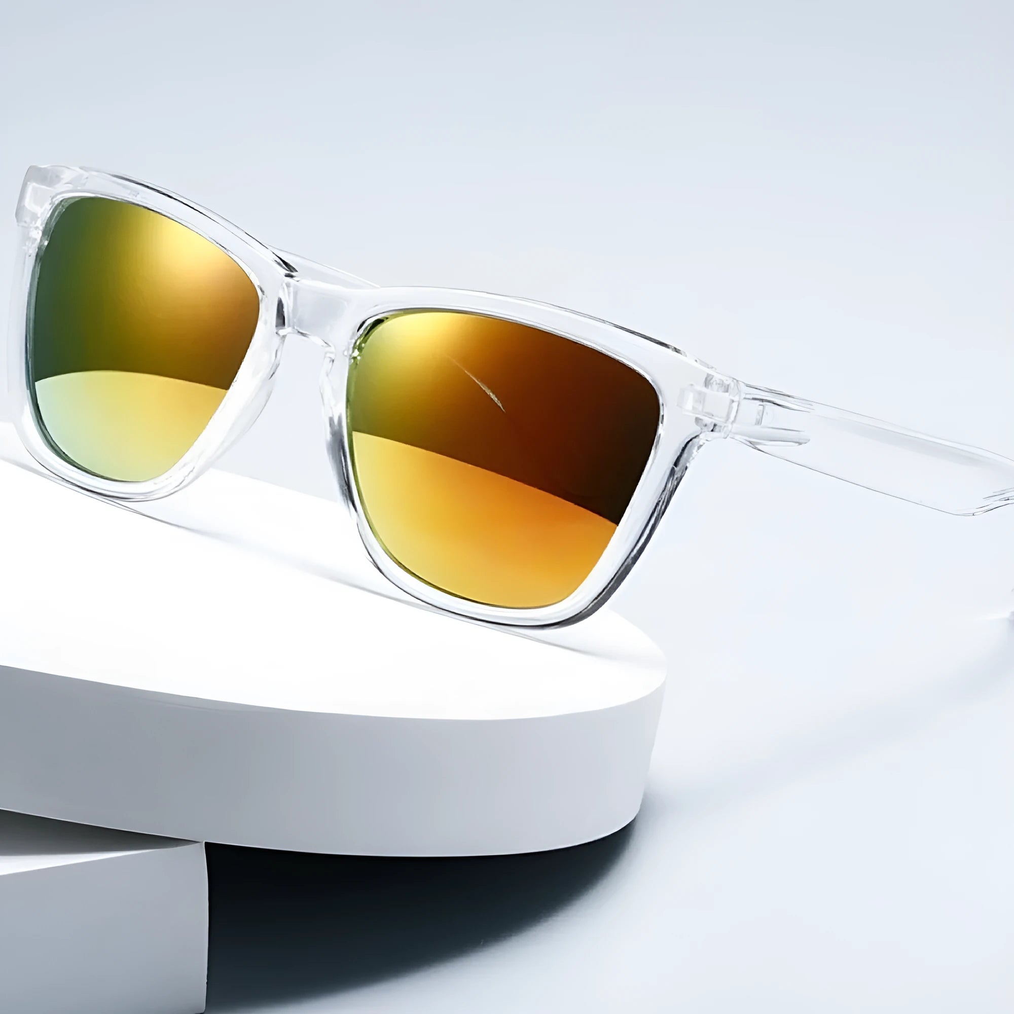 Sun protection glasses with UV400 lenses in multiple frame and lens colour combinations