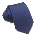 8cm width polyester jacquard striped tie in arrow type style showing textured pattern