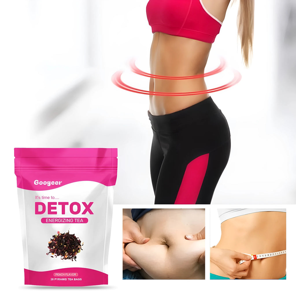 Slimming body care green tea kit with 28 pieces in packet for belly firming.