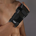 Black one size palm hand protector for adults, fixed wrist sprain support for sports and fitness