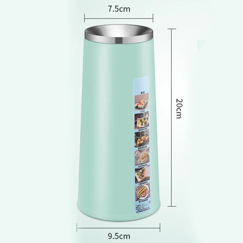 Compact 80W egg roll machine with stainless steel 304 top cover, pink or mint green sticker, 95mm x 200mm, for egg rolls and crispy sausages.
