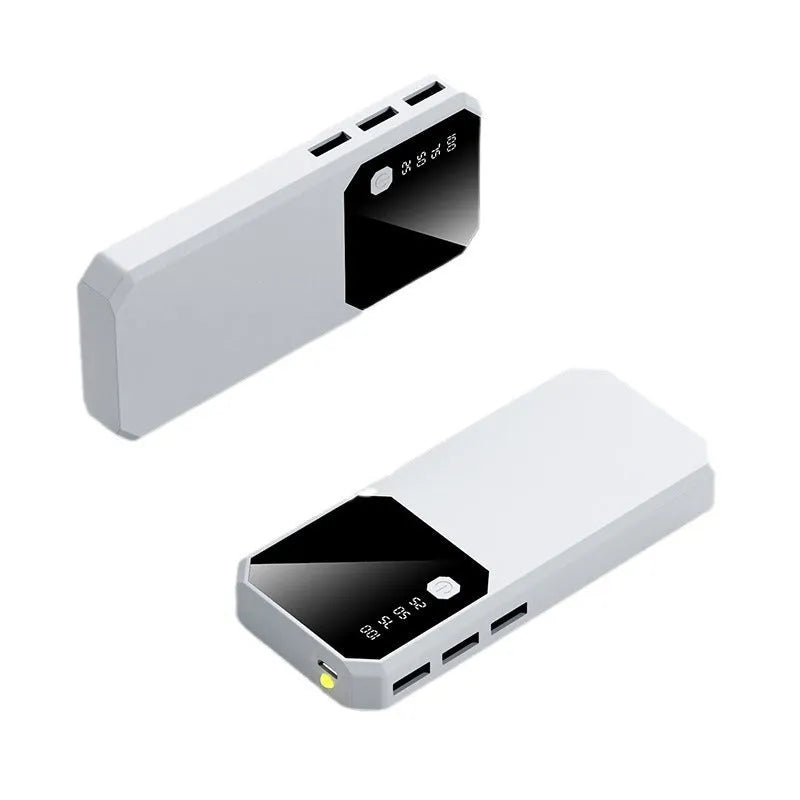 Mobile power supply with multi-U port output and HD display screen, 139x63x22mm PC ABS casing, six colour options