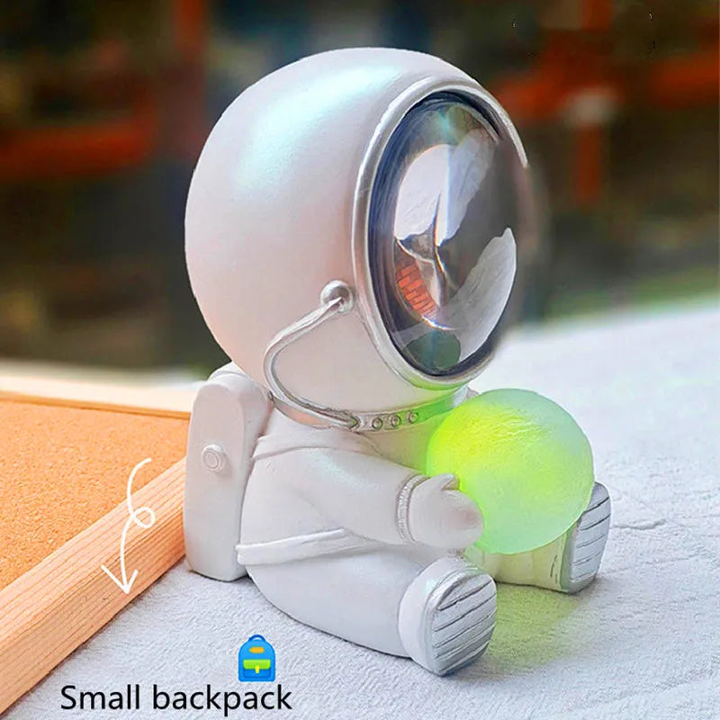Animal-themed resin LED night light projecting starry sky pattern