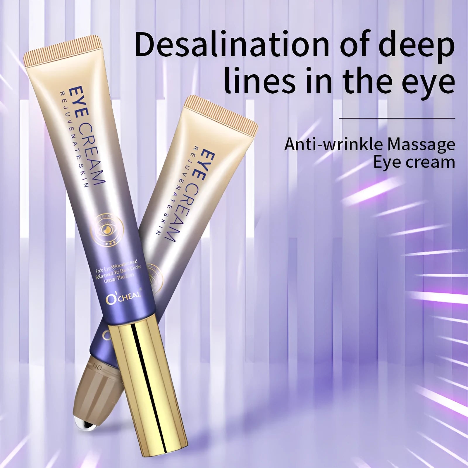 Jar of Ball Brightening Eye Cream with hyaluronic acid for dark circles and puffiness.