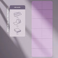 TPE folding gymnastic mat showing six-fold design with 183cm length and 0.4cm thickness for fitness exercises