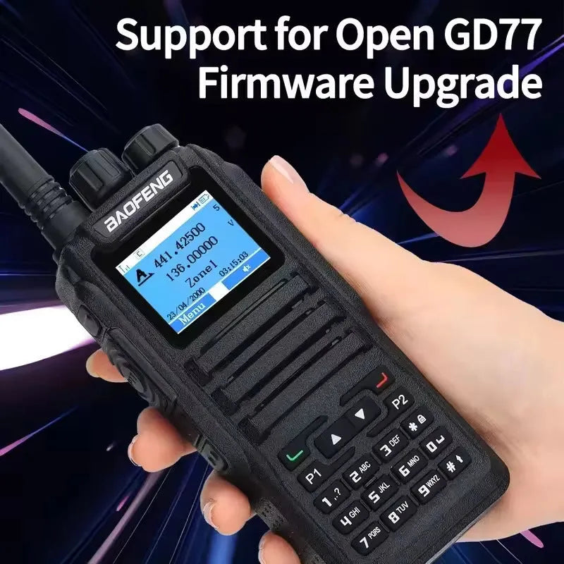 DM-1701 digital interphone with dual time slot, 999 channels, 5W RF output, lithium battery