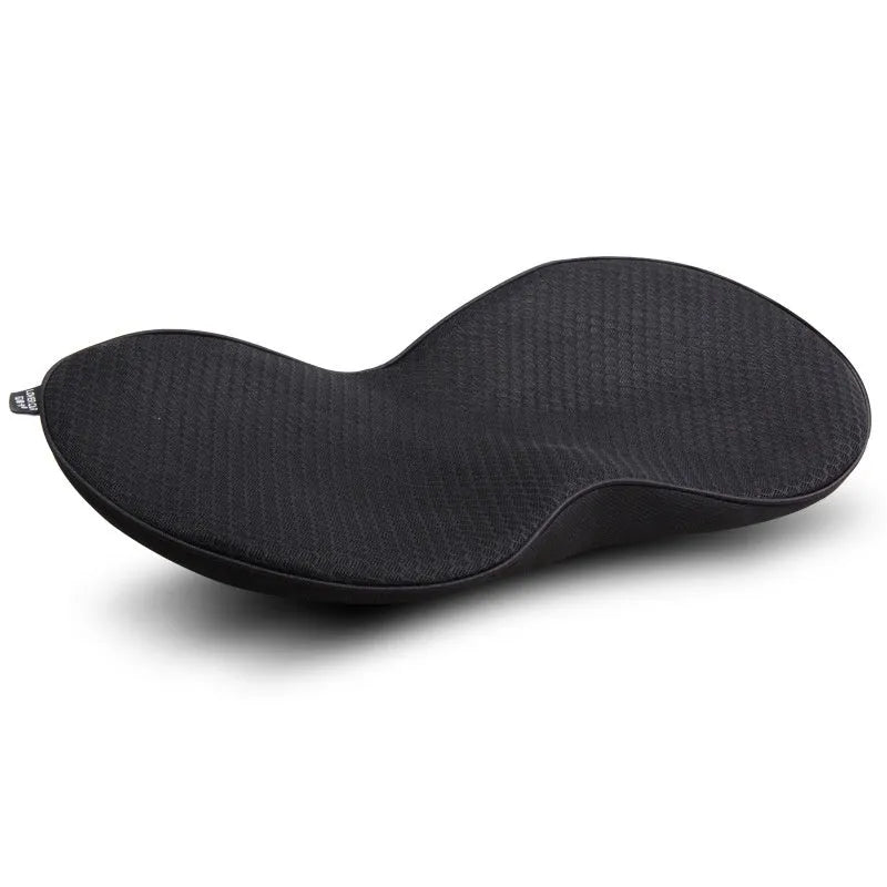 Flat style car seat cushion with memory foam filler in beige, black, brown and red colour options