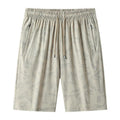 Thin nylon summer exercise shorts in camouflage pattern with knee-length cut for men and women