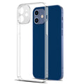 Transparent TPU phone case for iPhone, soft back cover, clear design, compatible with iPhone 11 to 15 and older models.