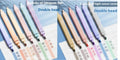 Double-headed fluorescent marking pens in sets of 6 or 12, showing vivid ink colours for highlighting