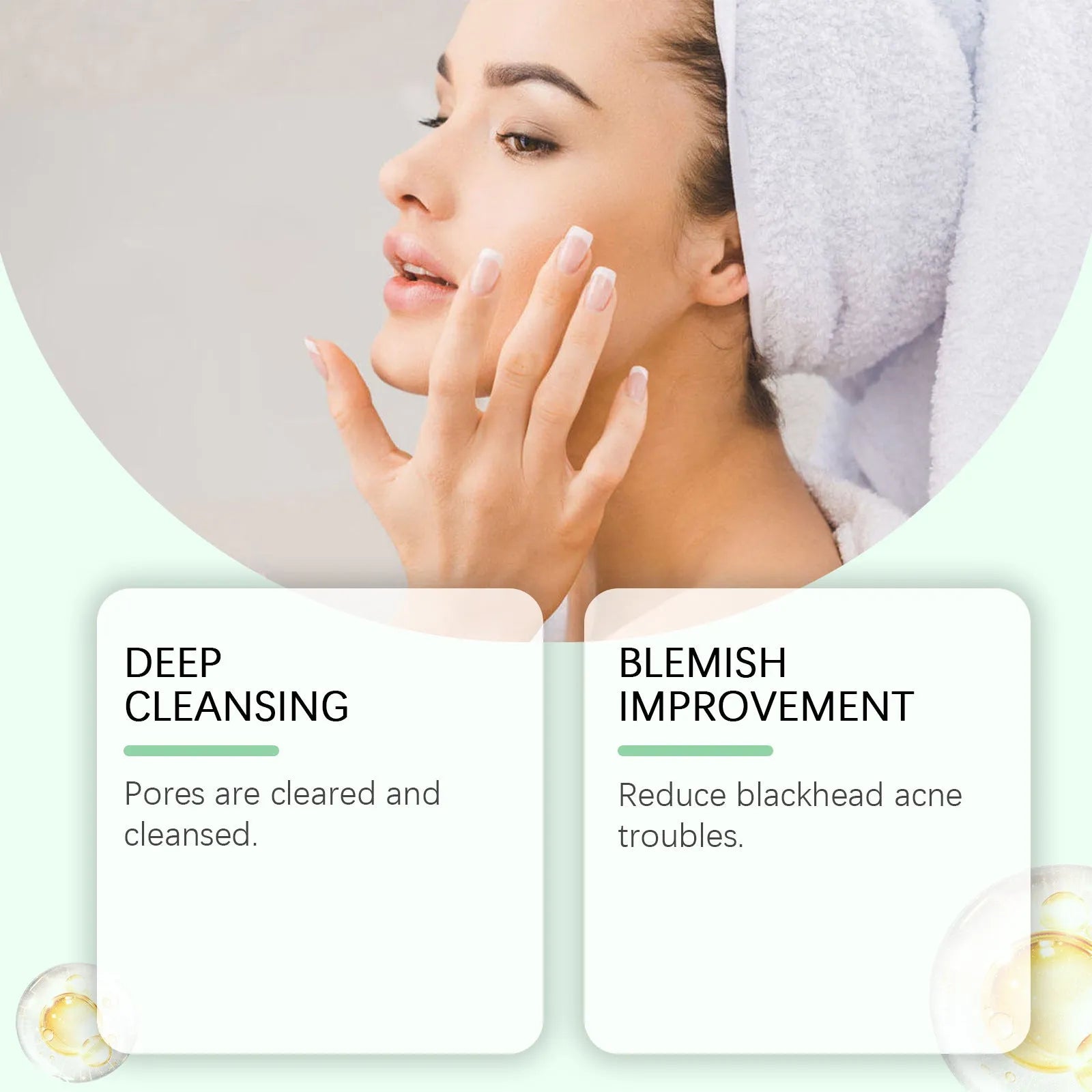 55g tube of bentonite clay acne treatment facial mud mask with moxa leaf extract for pore cleansing