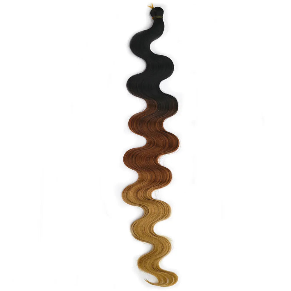 Wine red long synthetic wig extension with big wavy texture on a white background