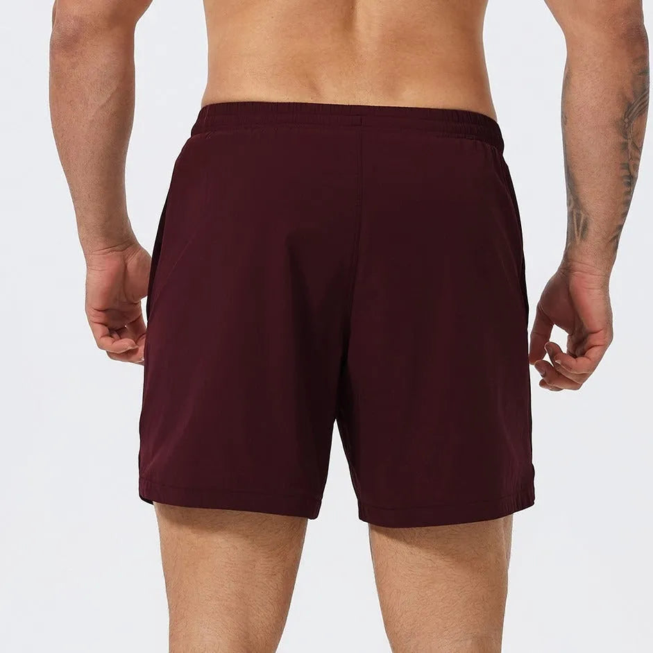 Men's nylon athletic shorts for basketball tennis running in four colours