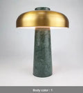 Modern silver alloy desk lamp with touch control and USB Type-C charging port.