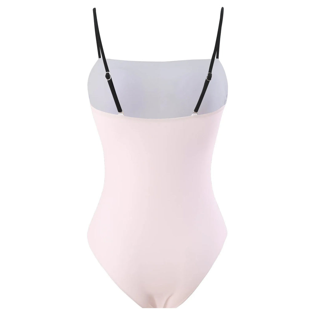 Women's one-piece bikini with detachable tulle skirt in polyester fabric, sizes S to XL