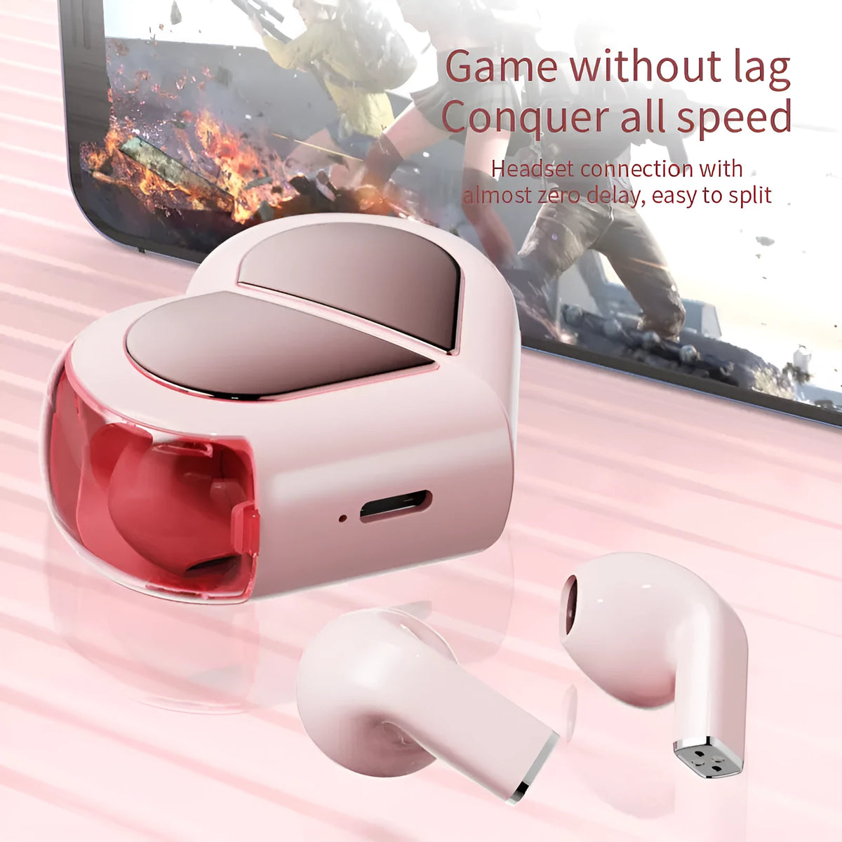 Creative rotatable K520 Bluetooth wireless headset in black, white, and pink colours.