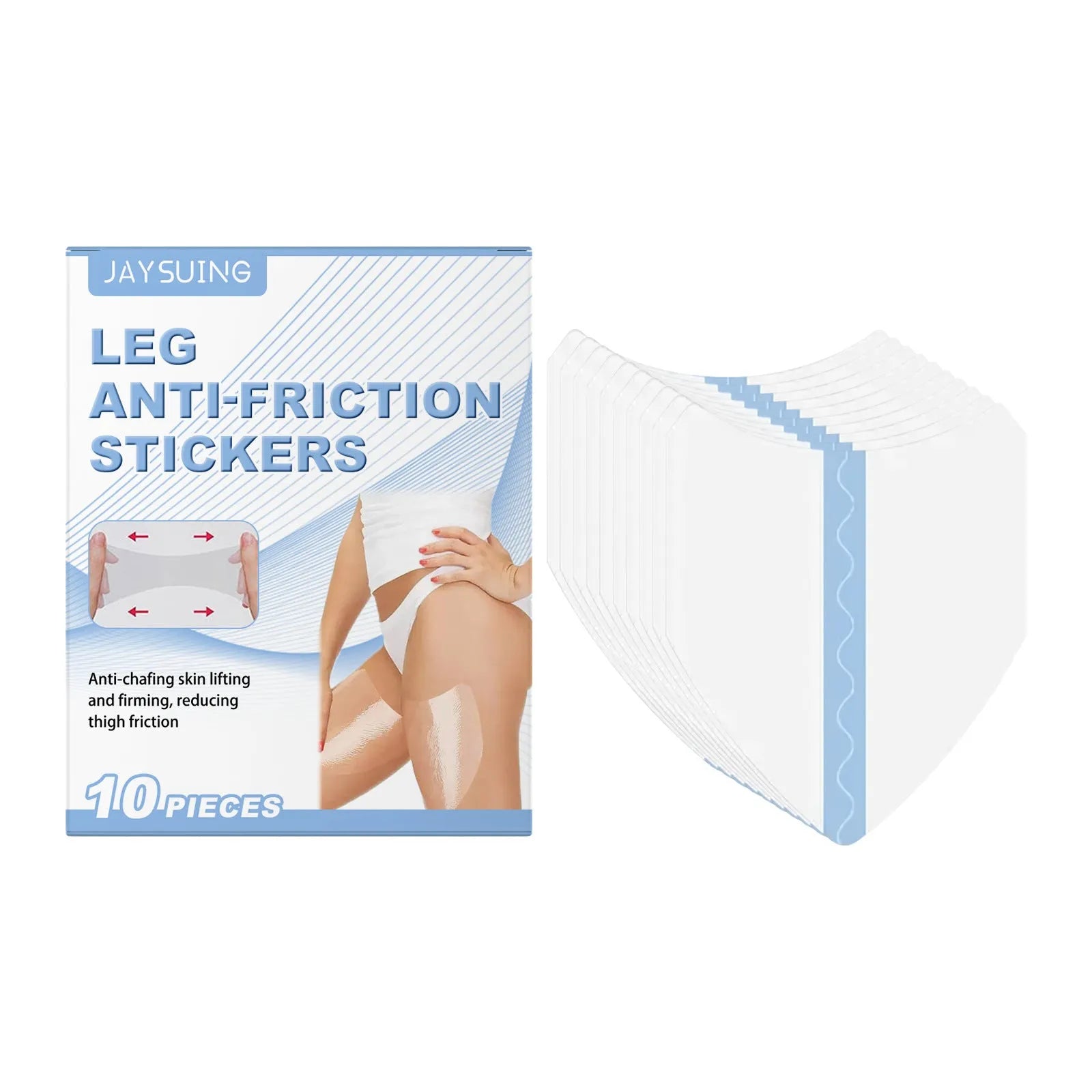 Leg anti-wear paste tube with glycerin and hyaluronic acid for skin chafing prevention in 10-piece pack