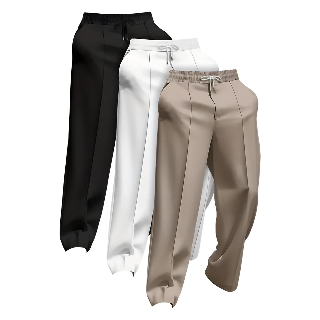 Men's loose fit corduroy trousers in mixed colours with fire retardant properties for uniform use
