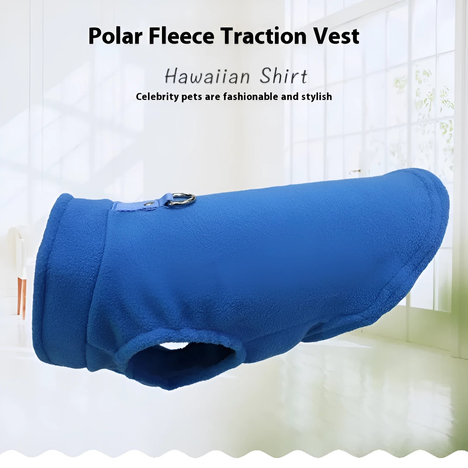 Solid colour polar fleece dog waistcoat in red, black, blue, grey, green, purple, pink, brown options