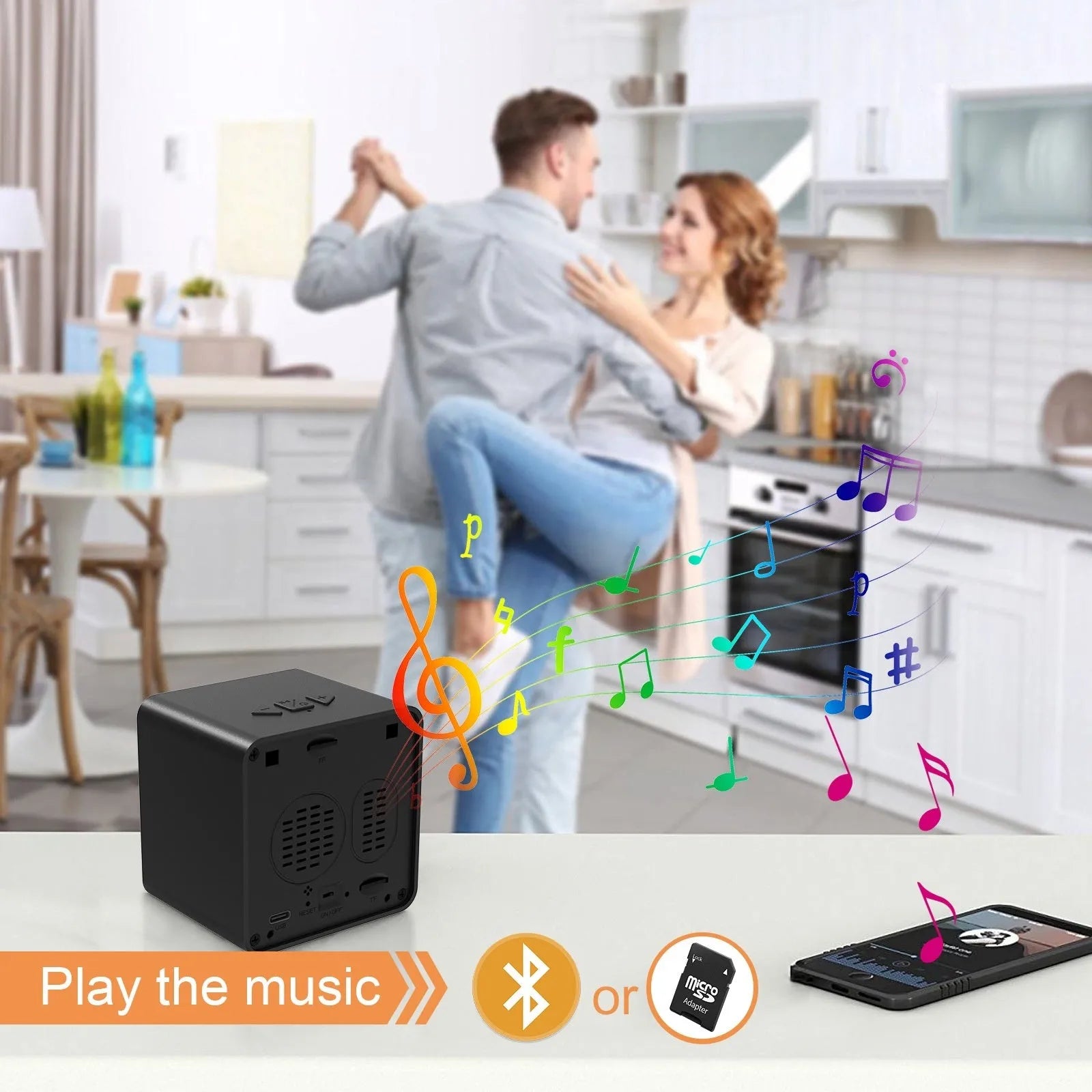 Wireless HD surveillance camera measuring 11.8cm with night vision and alarm detection functions