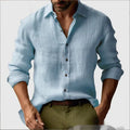 Men's floral pattern cardigan shirt with digital printing on a polyester blend fabric.