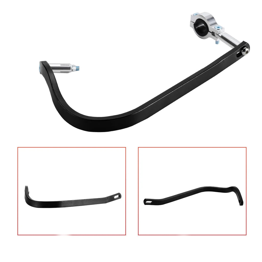 White aluminium alloy motorcycle hand guard anti-drop gauntlet for modified bikes