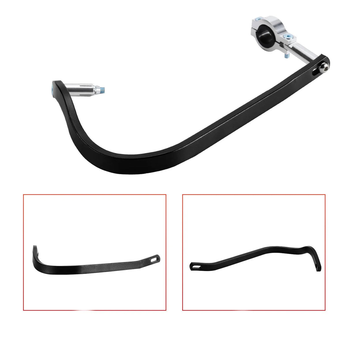 White aluminium alloy motorcycle hand guard anti-drop gauntlet for modified bikes