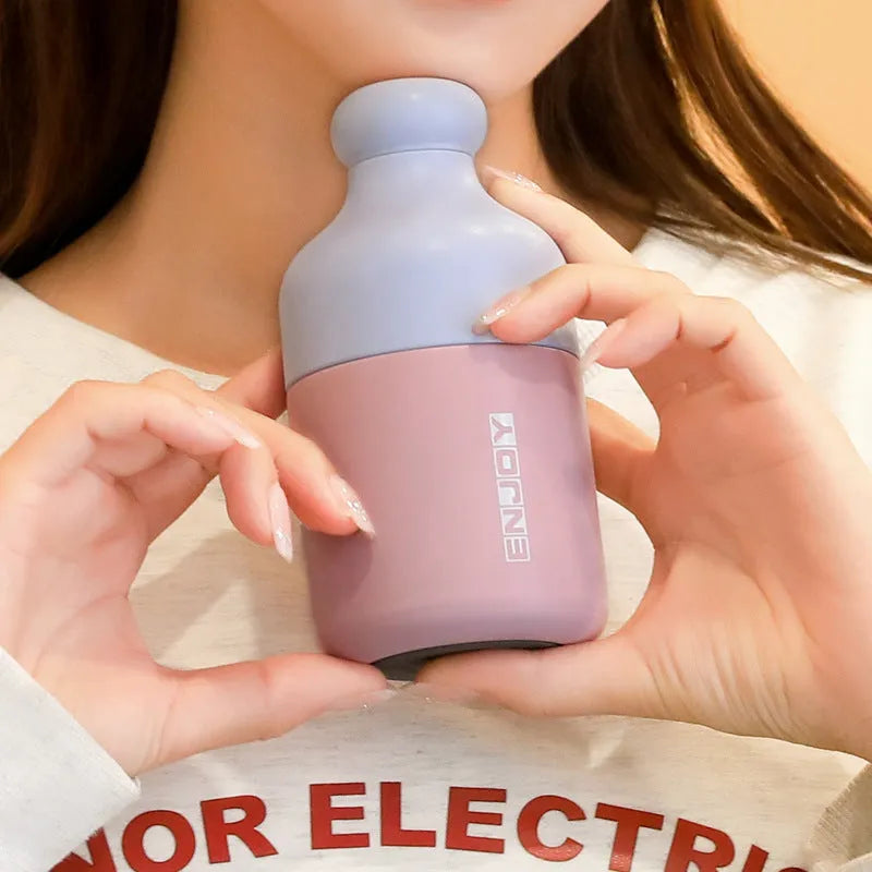 Mini contrast colour vacuum cup in Blue or Pink, 304 stainless steel tumbler, 220ml or 360ml
