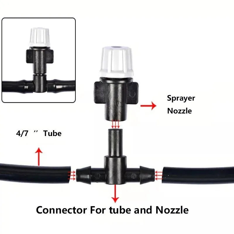 10 metre garden irrigation hose water mist system with 10 spray heads for greening projects