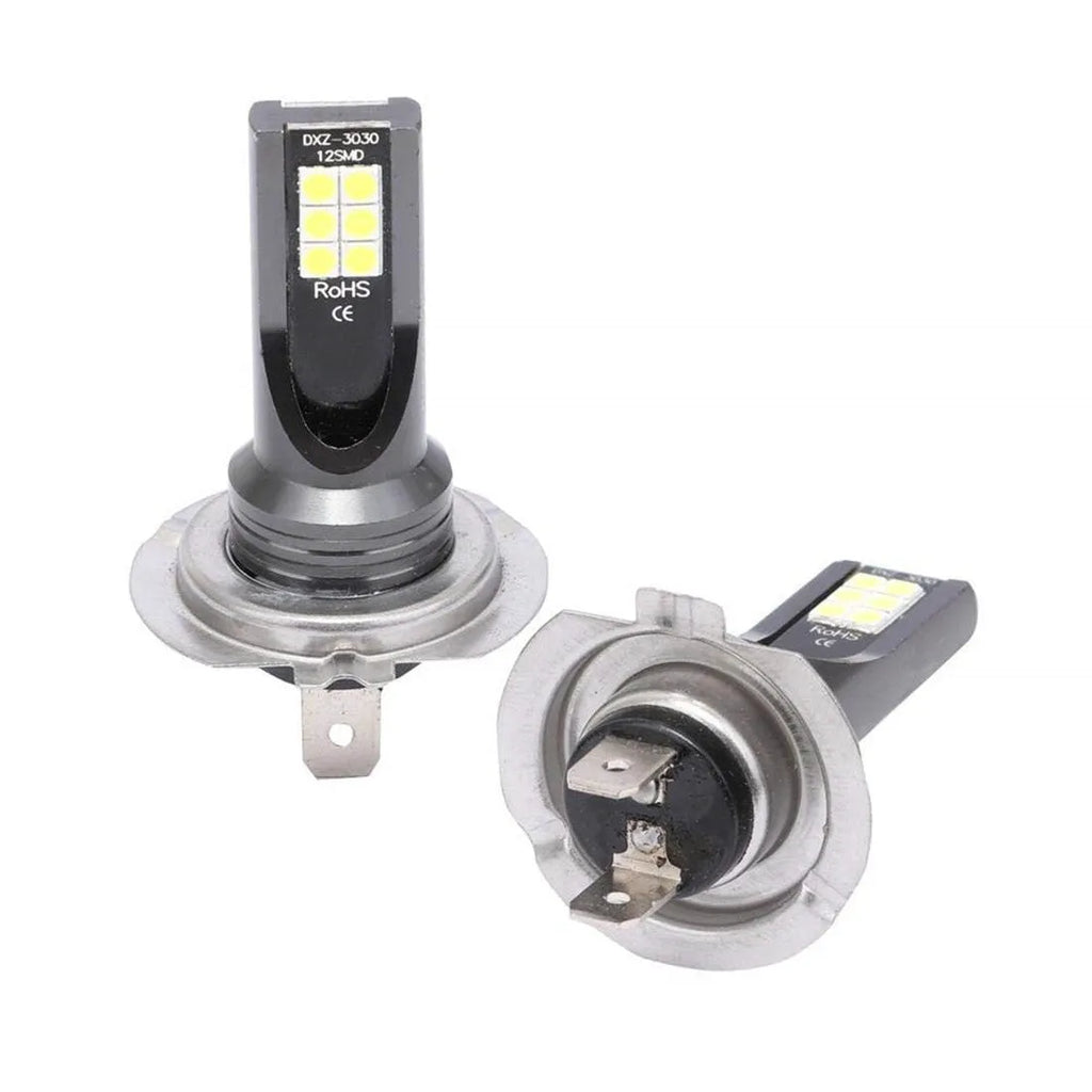 H7 LED fog light with aluminium housing and 12 SMD beads for car fog lamp upgrade