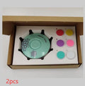 Red and green baby electric nail polisher sets with children's grinding heads for infant nail care