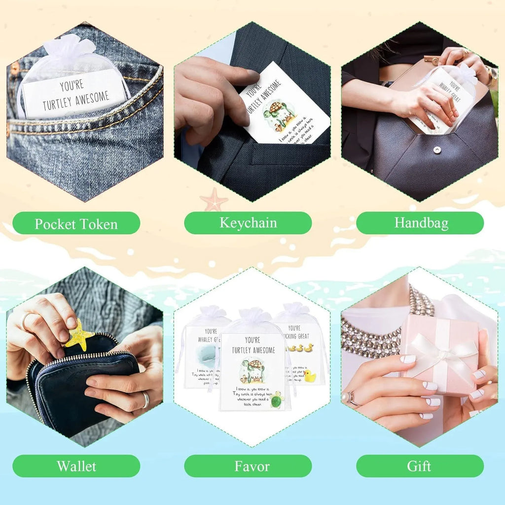 Set of resin memo cards with pun designs, available in quantities from 5 to 100 pieces