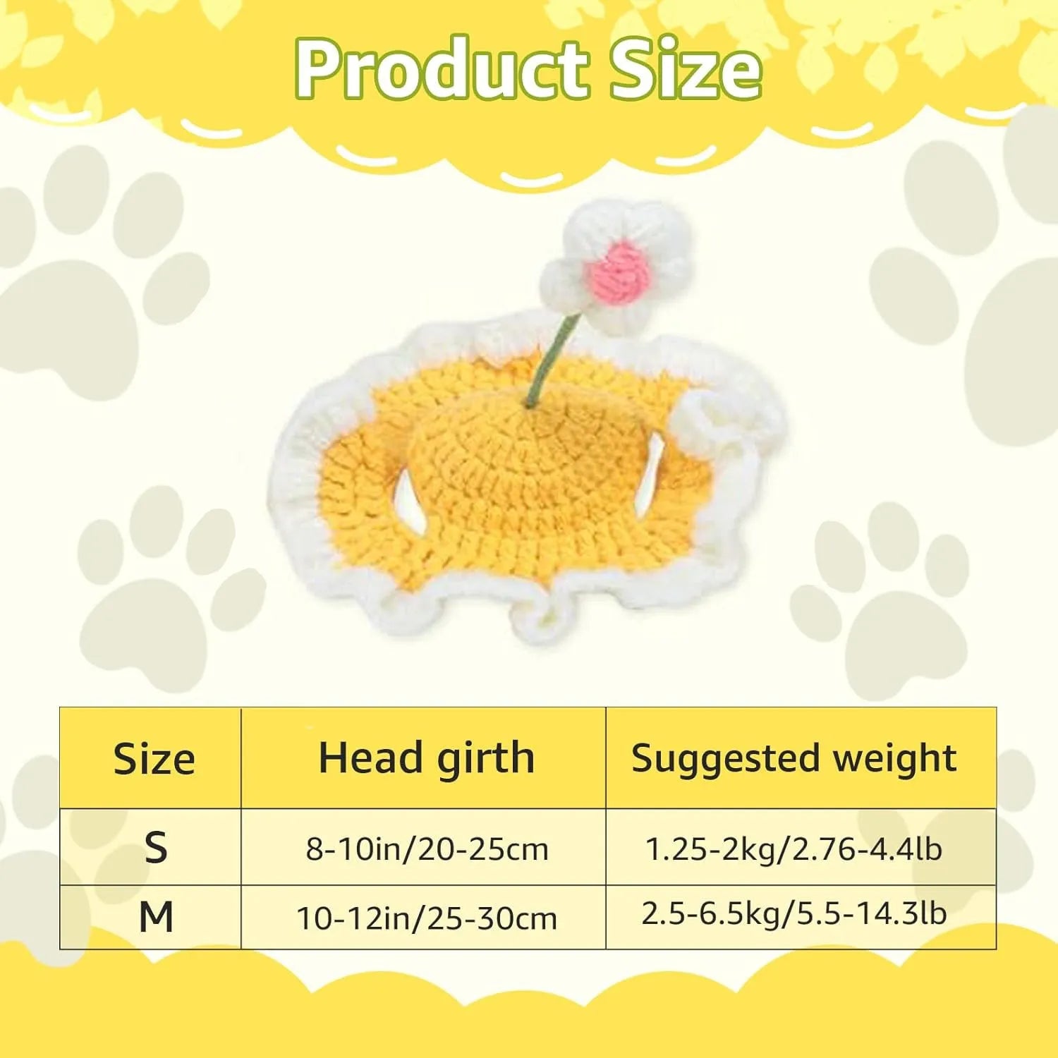 Green knitted cat hat with cartoon design on a small dog