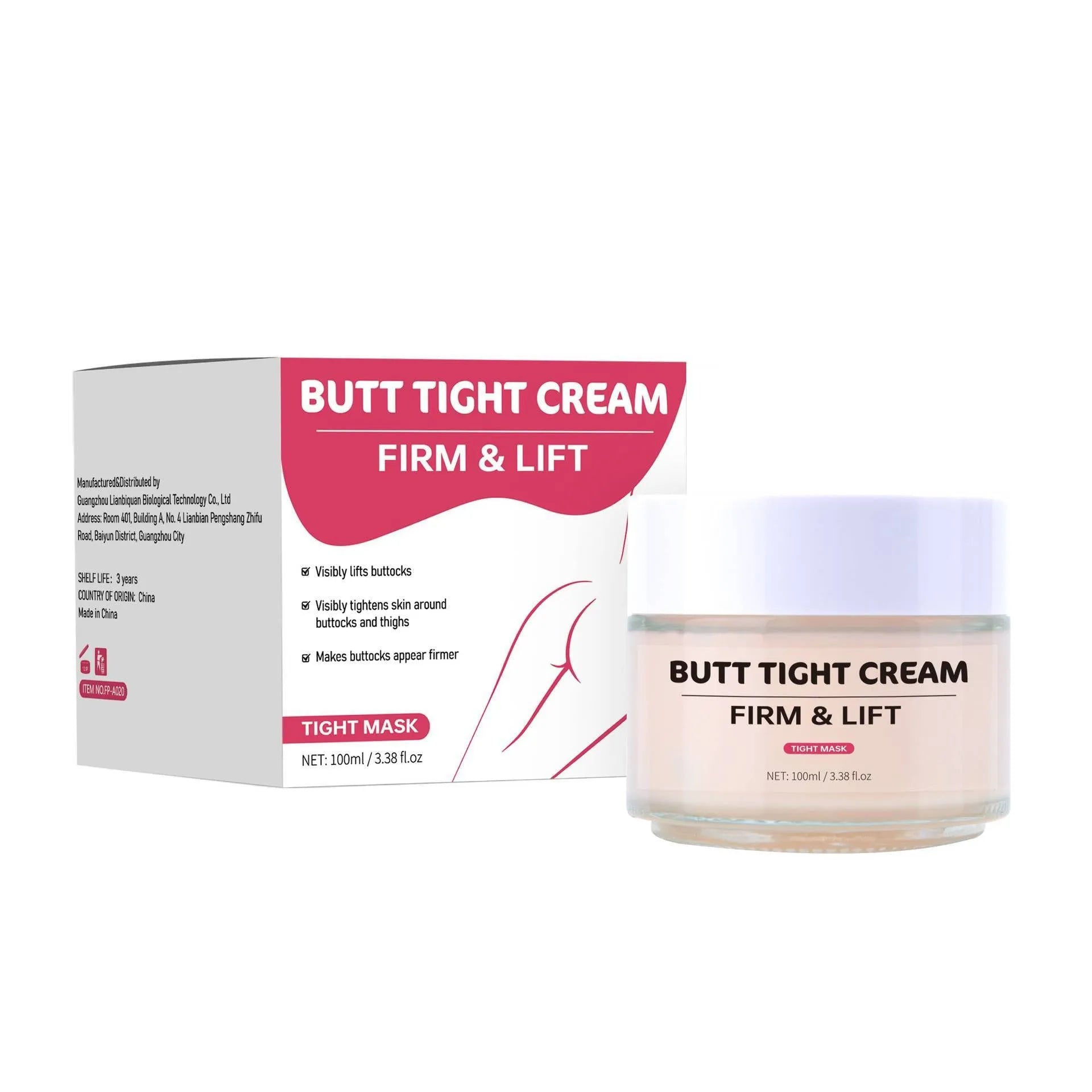 100ml hip tightening cream tube for nourishing and firming hip and thigh area