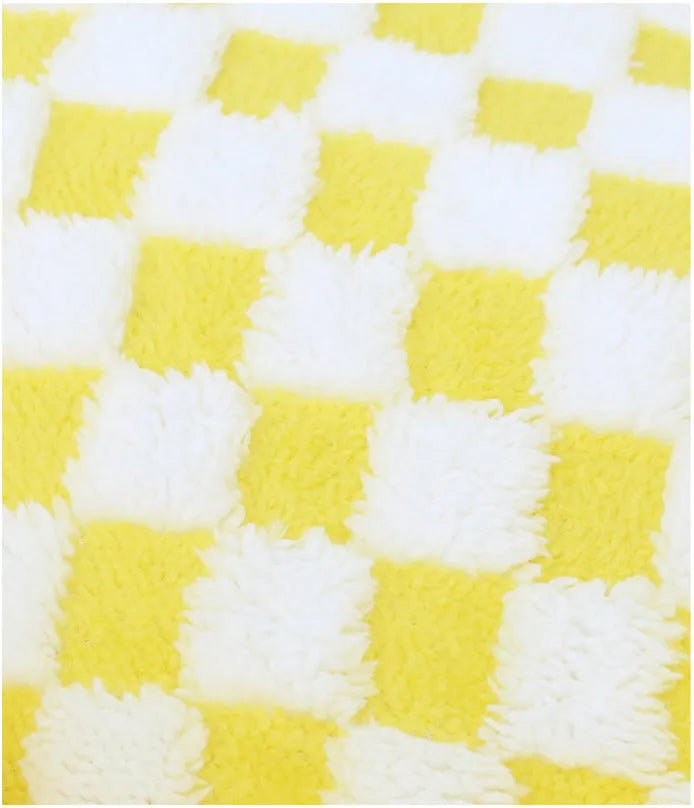 Circular plush dog bed nest for small medium dogs in black, pink, or yellow