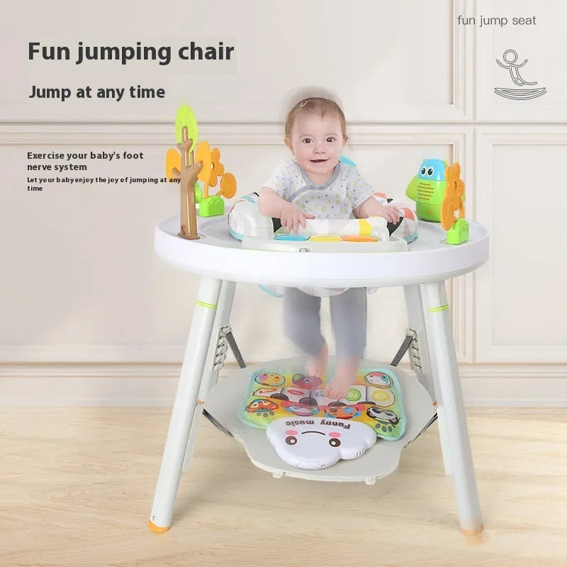 Baby bouncing chair with interactive developmental toys in Yaya duck design