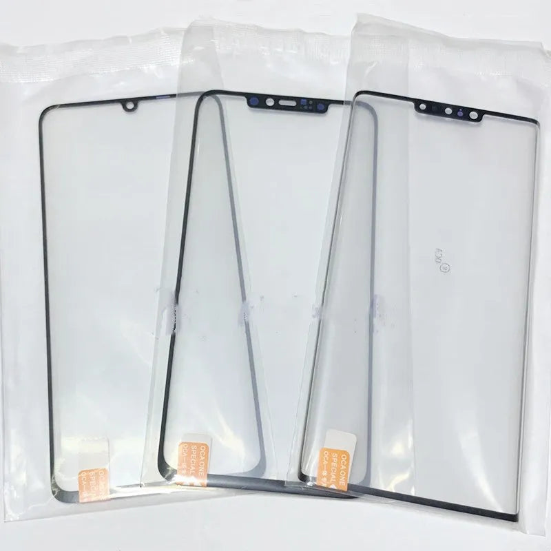 OnePlus 7 Pro touch screen replacement glass with OCA adhesive for smartphone display repair
