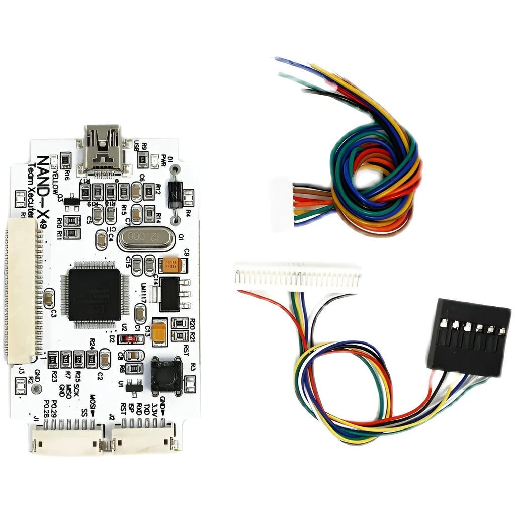 Simplified Xbox 360 brush chip tool kit with USB cable for console modification