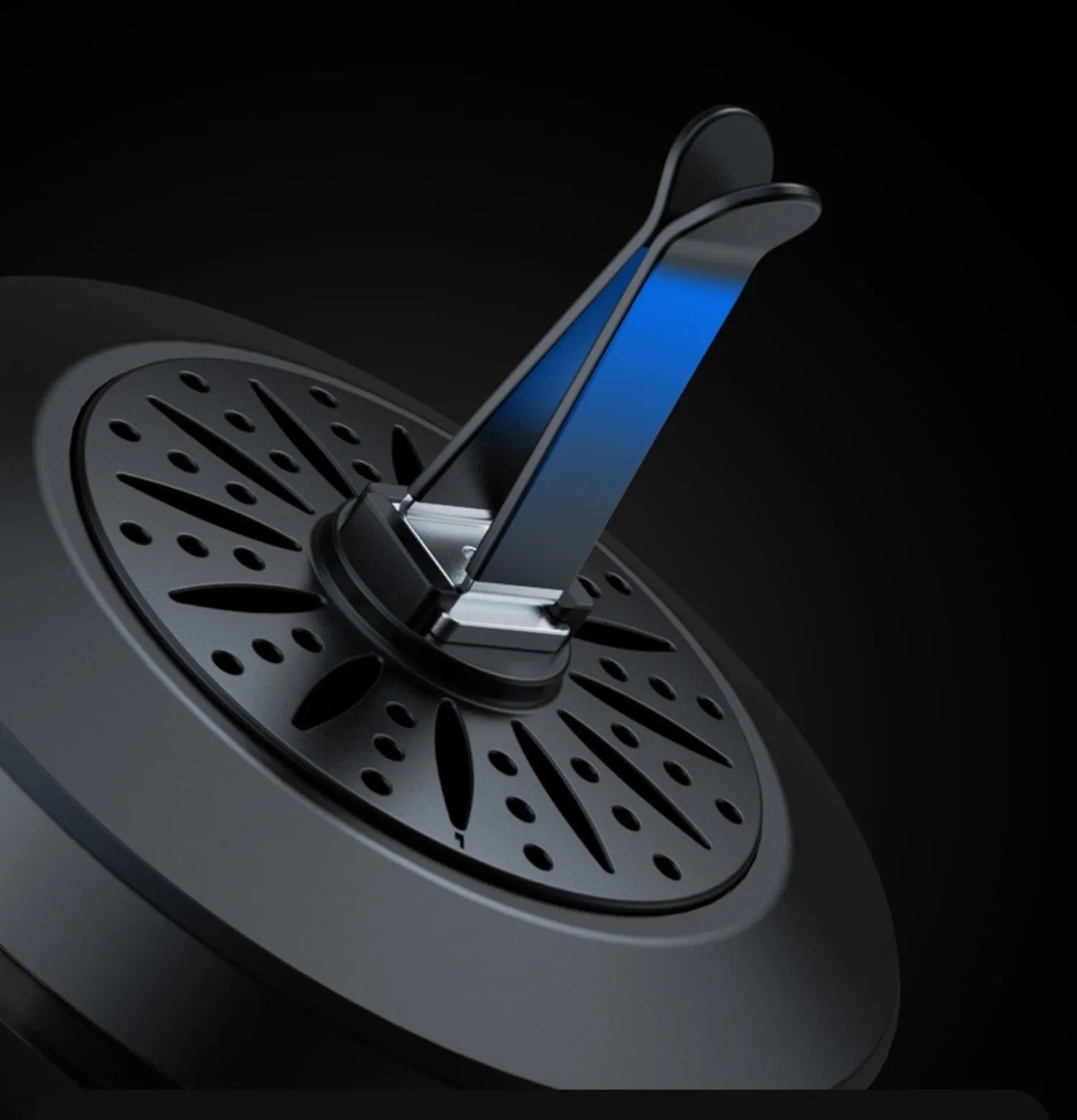 Car atmosphere light with RGB lighting and aromatherapy function for air outlet installation