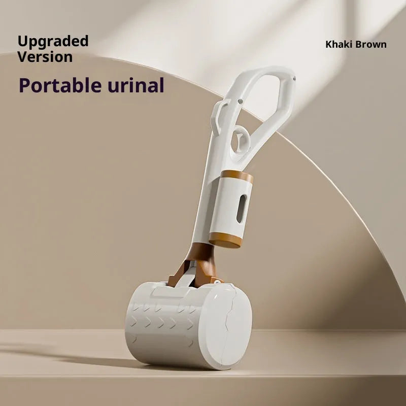 Portable automatic dog poop scooper in plastic, available in multiple colours and sizes for outdoor pet waste removal.