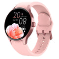 Men's and women's smart Bluetooth sport watch with 1.43-inch round screen in black, blue, pink, or red colour options