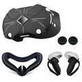 Black silicone host set with protective cover, eye mask, handle grips and button caps for streaming equipment
