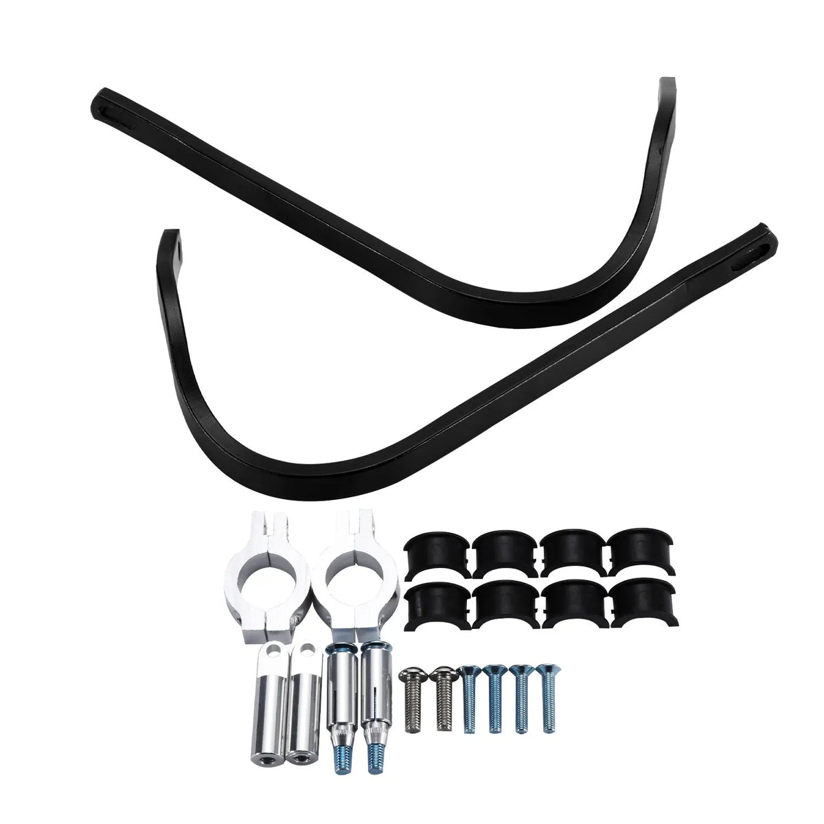 White aluminium alloy motorcycle hand guard anti-drop gauntlet for modified bikes