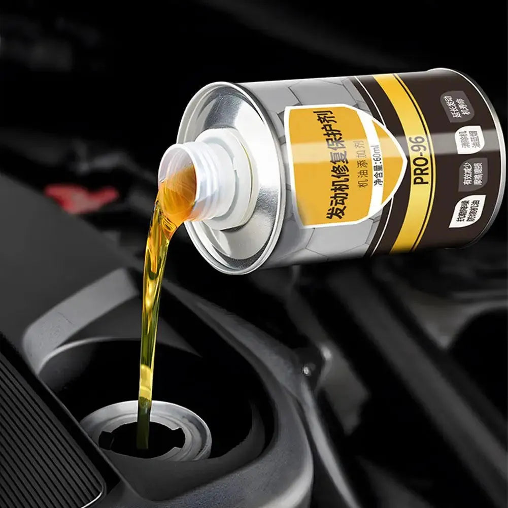 White-capped 60ml bottle of automobile engine anti-wear oil additive